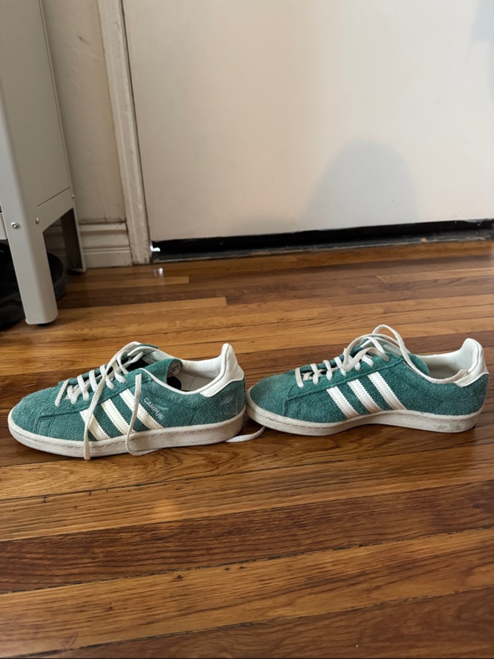 Green suede adidas campus sneakers - Picture 4 of 4